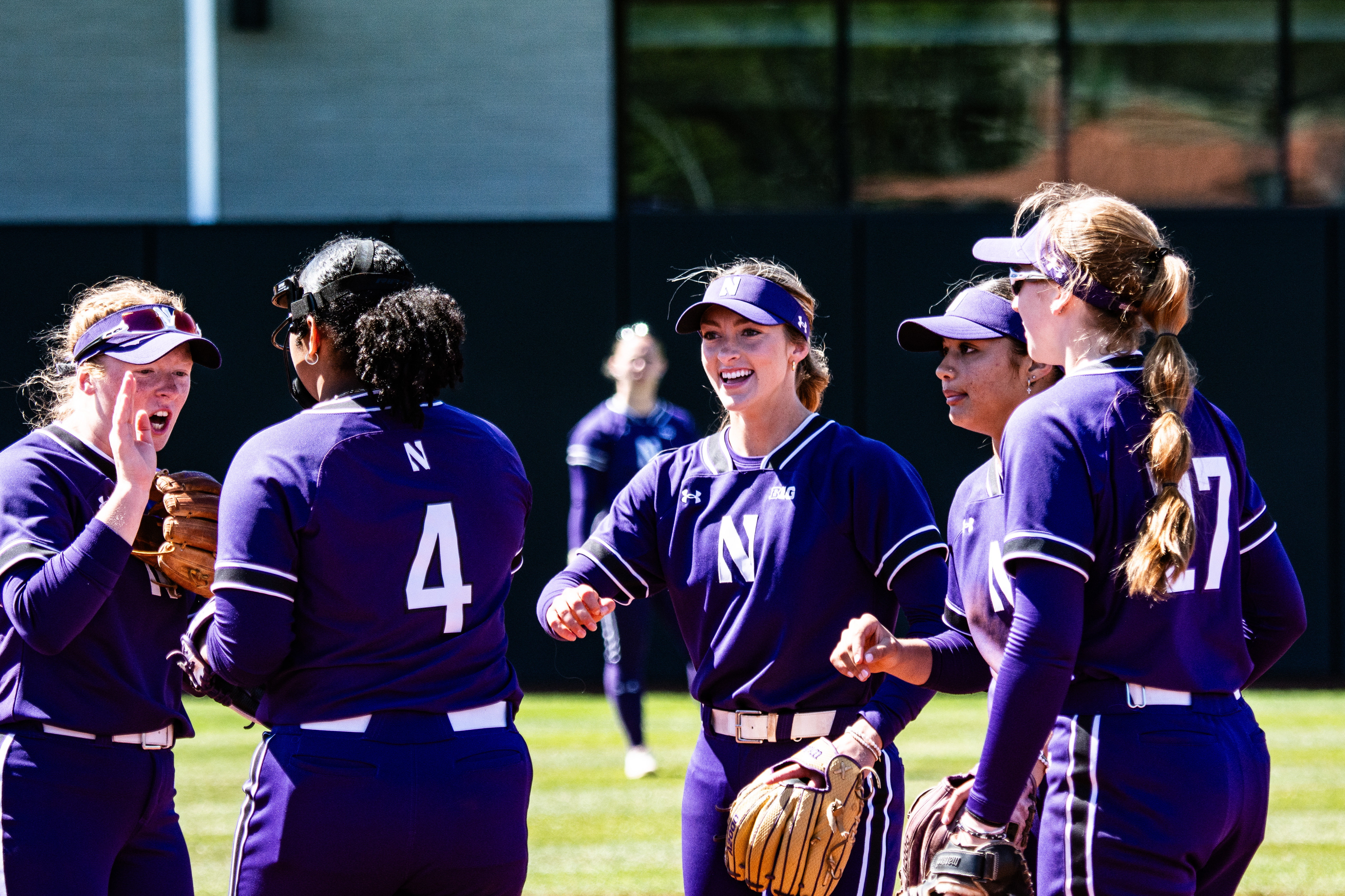  Northwestern readies for a game last season.